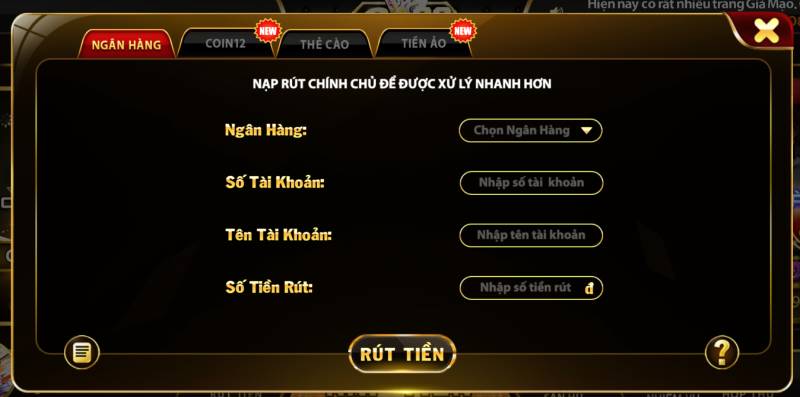 Cách rút tiền Go88 trên điện thoại dễ dàng cho tân thủ