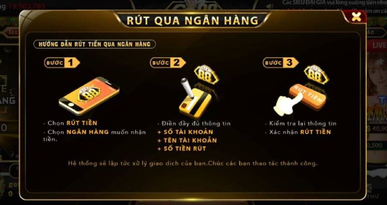 Hướng Dẫn Rút Tiền Go88 Nhanh Chóng Và Dễ Dàng Cho Người Mới